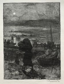 La Récolte du Sable. Creator: Auguste Louis Lepère (French, 1849-1918)