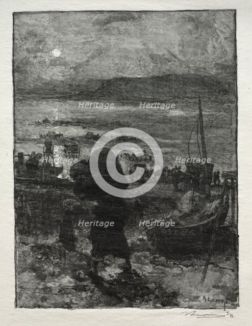 La Récolte du Sable. Creator: Auguste Louis Lepère (French, 1849-1918).