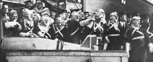 La Reddition de la Flotte Allemande; A bord des navires anglais designes pour aller..., 1918. Creator: Unknown