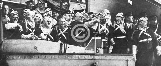 'La Reddition de la Flotte Allemande; A bord des navires anglais designes pour aller..., 1918. Creator: Unknown.