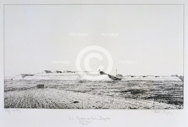 La Redoute des Haute Brugeres, Siege of Paris, 1870-1871. Artist: Paul Roux