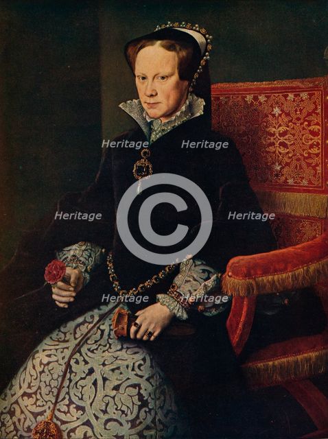 'La Reina Maria De Inglaterra', (Mary Tudor, Queen of England), 1554, (c1934). Artist: Antonis Mor.