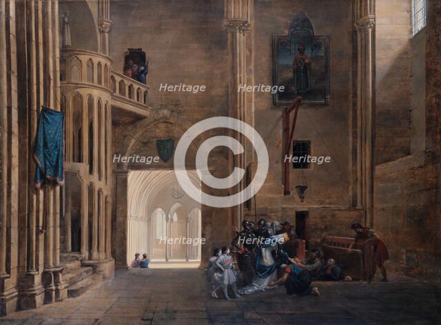 La Reine Blanche de Castille délivrant les prisonniers, 1801. Creator: Francois-Marius Granet.