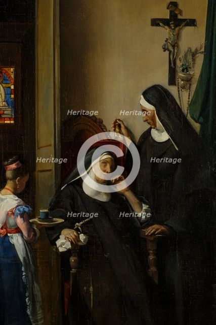 La Religieuse malade, c.1830. Creator: Francois-Marius Granet.