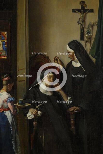 La Religieuse malade, c.1830. Creator: Francois-Marius Granet.