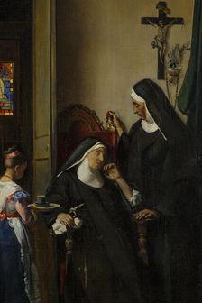 La Religieuse malade, c.1830. Creator: Francois-Marius Granet