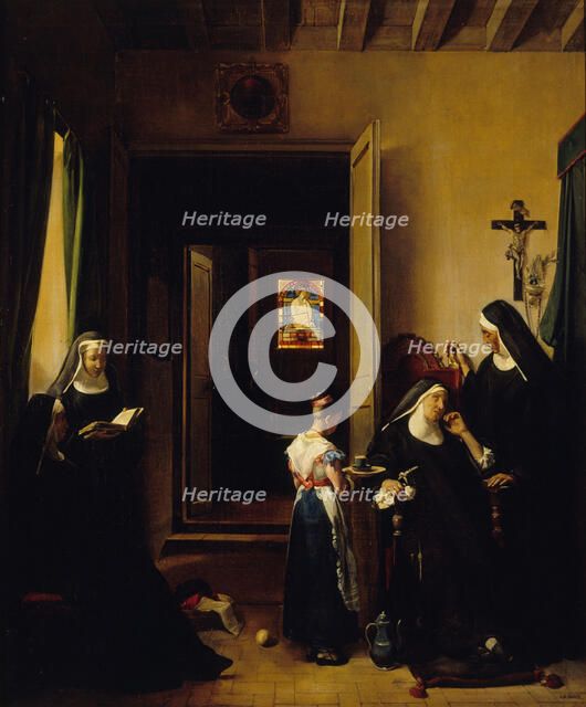 La Religieuse malade, c.1830. Creator: Francois-Marius Granet.