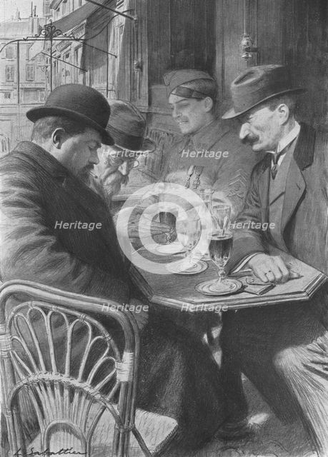 'La relique; un mechant bout de metal qui a failli lui tuer son fils', 1916. Creator: Louis Remy Sabattier.