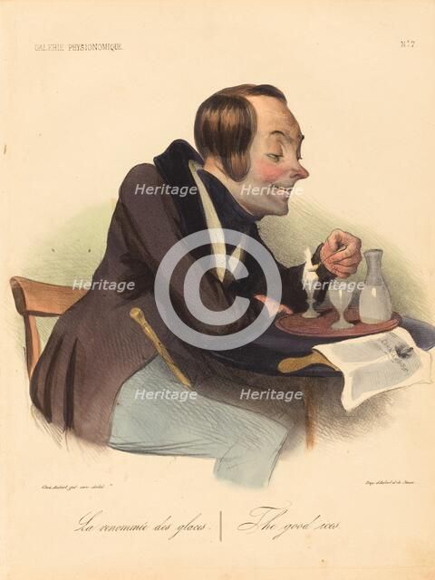 La renommée des glaces, 1836. Creator: Honore Daumier.