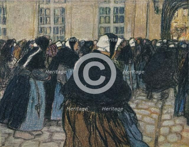 'La Rentree A L'Hospice De La Salpetriere', c1911 Artist: Georges Dupuis.