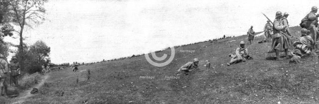 'La Replique de Foch: Au Sud-ouest de Soissons; progression d'infanterie, entre Longport..., 1918. Creator: Unknown.