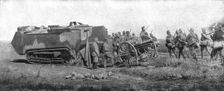La Replique de Foch: La Deuxieme victoire de la Marne; Char d'assaut ramenant du combat..., 1918. Creator: Unknown