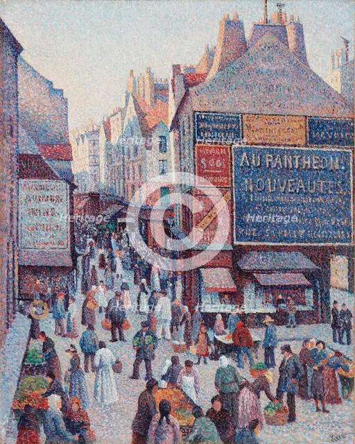 La Rue Mouffetard, 1889-1890. Creator: Maximilien Luce.