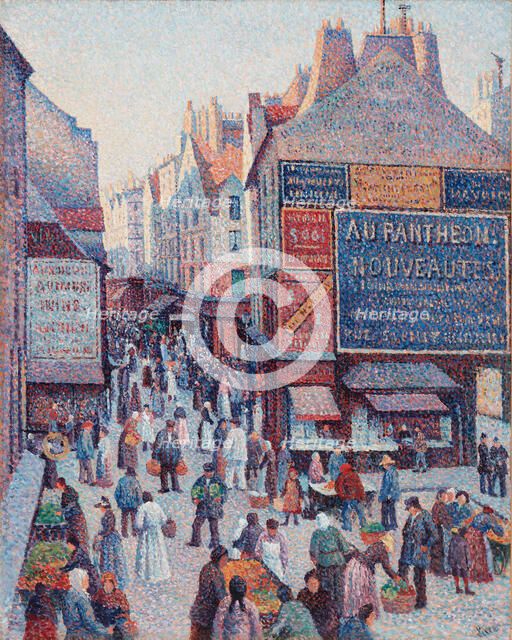La Rue Mouffetard, 1889-1890. Creator: Maximilien Luce.