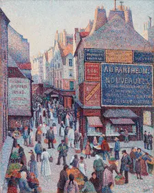 La Rue Mouffetard, 1889-1890. Creator: Maximilien Luce