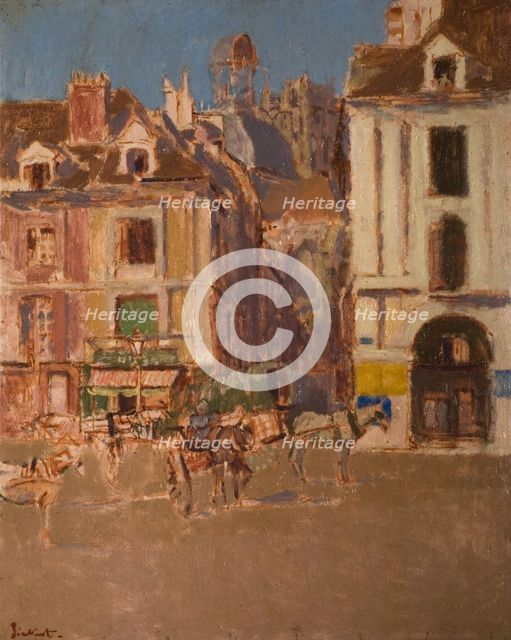 La Rue Notre Dame And The Quai Duquesne, 1902. Creator: Walter Richard Sickert.