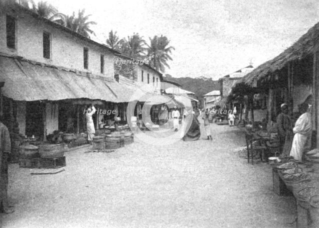''La rue commercante de Pangani; Afrique Australe', 1914. Creator: Unknown.