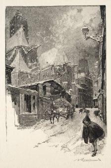 La Rue des Barres, 1886. Creator: Auguste Louis Lepère (French, 1849-1918)