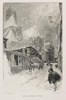 La Rue des Barres, Paris. Creator: Auguste Louis Lepère (French, 1849-1918)