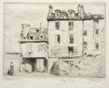 La rue Lacépède: le cour de lAciereur Cottens. Creator: Gustave Leheutre (French, 1861-1932)
