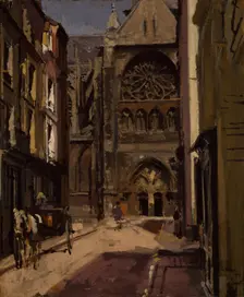 La Rue Pecquet, Dieppe, France, 1900 Walter Richard Sickert (d. 1942) Creator: Walter Richard Sickert