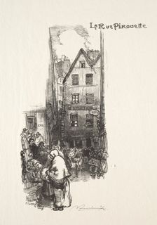 La Rue Pirouette. Creator: Auguste Louis Lepère (French, 1849-1918)