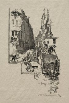 La Rue Victor Cousin. Creator: Auguste Louis Lepère (French, 1849-1918)