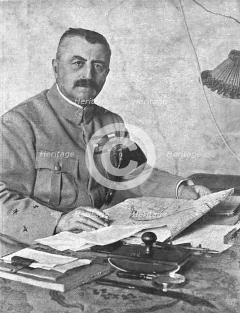 ''La rupture des lignes Bulgares; Le general Franchet d'Esperey', 1918. Creator: Unknown.