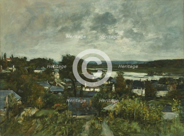 La Touques near Deauville, 1883. Creator: Eugene Louis Boudin.