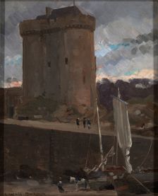 La Tour de Solidor at St. Severin, Normandy, ca. 1877. Creator: Carroll Beckwith