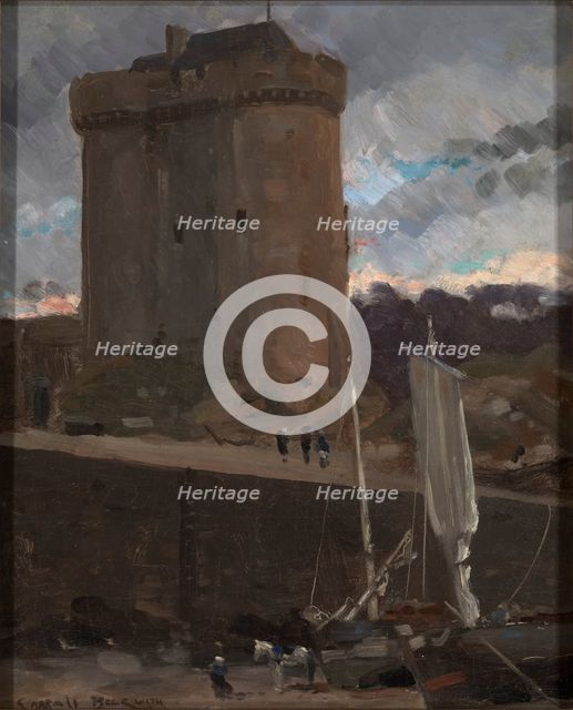 La Tour de Solidor at St. Severin, Normandy, ca. 1877. Creator: Carroll Beckwith.