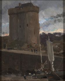 La Tour de Solidor at St. Severin, Normandy, ca. 1877. Creator: Carroll Beckwith