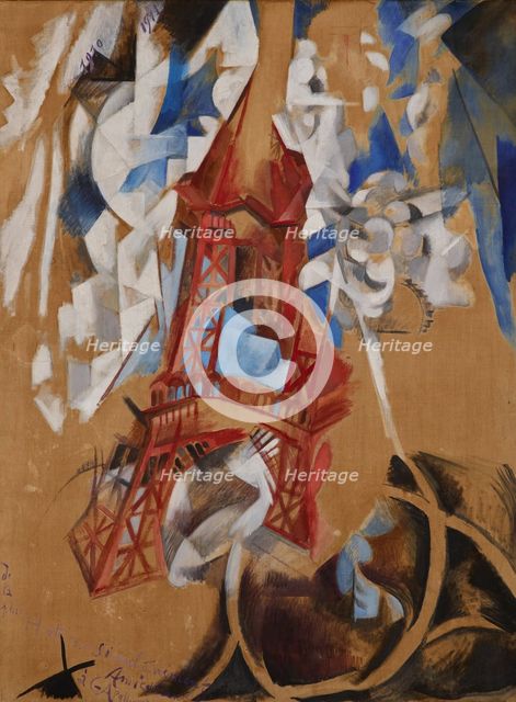 La Tour Eiffel (The Eiffel Tower). Creator: Delaunay, Robert (1885-1941).