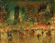 La Tour Saint-Jacques, c1910. Creator: Konstantin Korovin