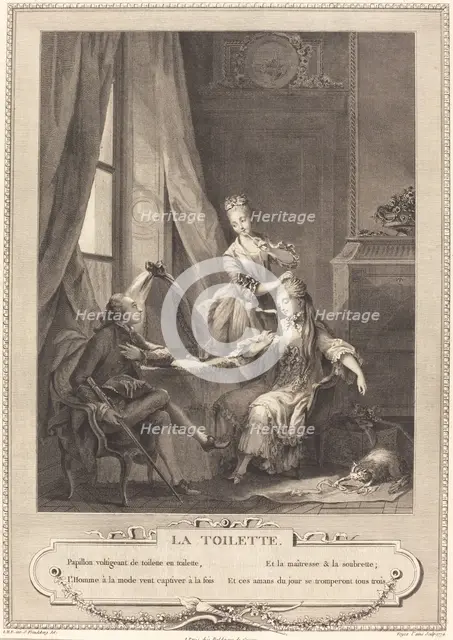 La toilette, 1774. Creator: Nicolas-Joseph Voyez.