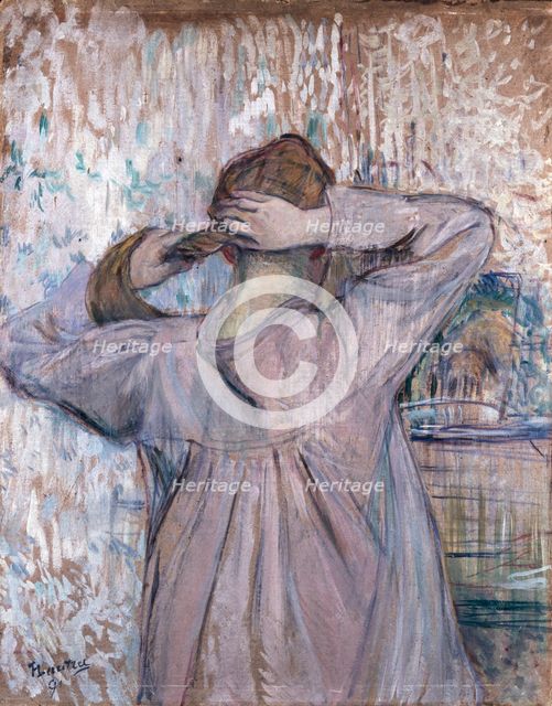 La toilette (Celle qui se peigne), 1891. Artist: Henri de Toulouse-Lautrec.