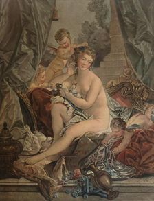 La Toilette De Venus (Venus Bathing), 1783, (1913). Artist: Jean Francois Janinet