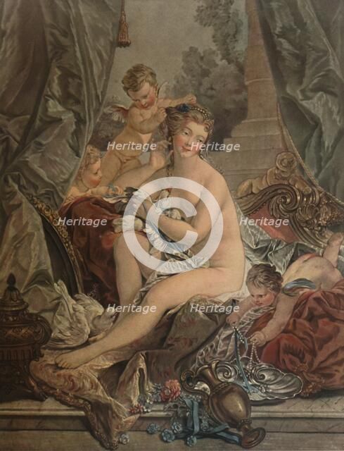 'La Toilette De Venus', (Venus Bathing), 1783, (1913). Artist: Jean Francois Janinet.