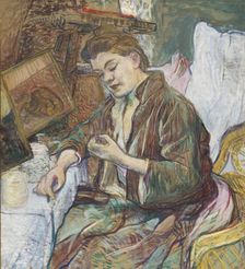 La Toilette: Madame Fabre (Femme se faisant les mains), 1891. Creator: Toulouse-Lautrec, Henri, de (1864-1901)