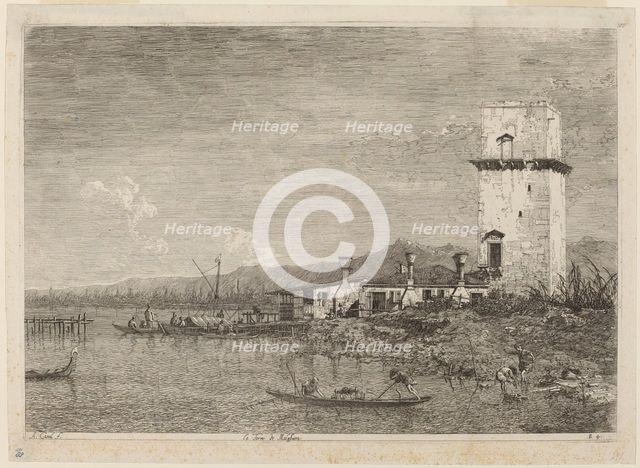 La Torre di Malghera, c. 1735/1746. Creator: Canaletto.