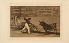 La Tauromaquia: Origin of the Harpoons or Banderillas, 1815-1816. Creator: Goya, Francisco, de (1746-1828)