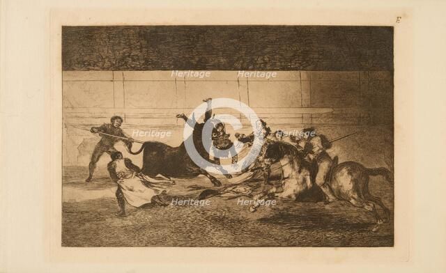 La Tauromaquia: The Death of Pepe Illo, 1815-1816. Creator: Goya, Francisco, de (1746-1828).