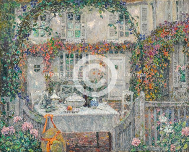 La Table, 1920. Creator: Henri Eugene Le Sidaner.