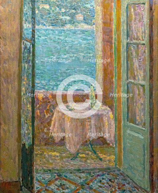 La Table de la mer, Villefranche-sur-Mer, 1920. Creator: Le Sidaner; Henri (1862-1939).