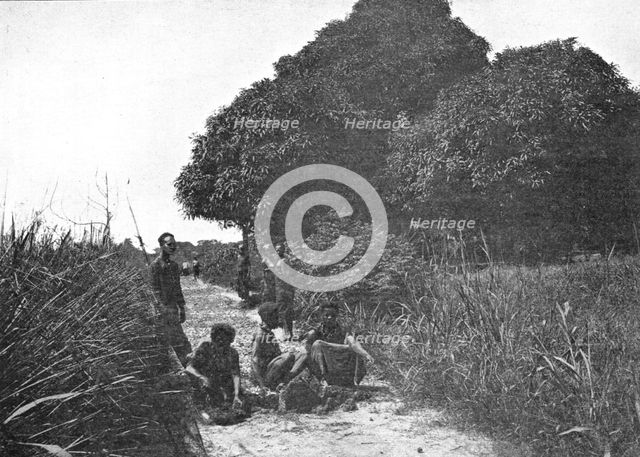 ''La taille d'un sentier dans les forets du Congo Belge; L'Ouest Africain', 1914. Creator: Unknown.