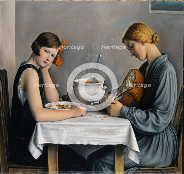 La Tailleuse de Soupe (The Bread Cutter), 1933. Creator: Barraud, François (1899-1934).