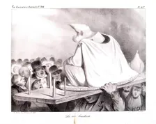 La tête branlante, 1834. Creator: Honore Daumier