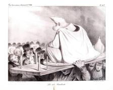 La tête branlante, 1834. Creator: Honore Daumier