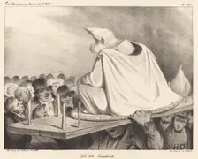 La tête branlante, 1834. Creator: Honore Daumier