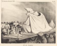 La tête branlante, 1834. Creator: Honore Daumier